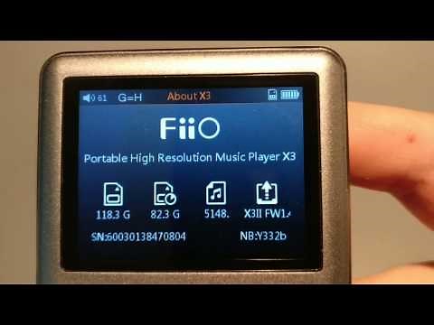 Fiio X3 2 (II) MP3 Player Firmware Update