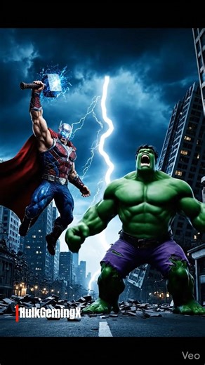 ⚡ Thor vs Hulk | Epic Cinematic Battle | Marvel Style IMAX Fight 💥 #thor #epicfight #short #viral