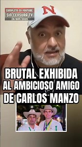 Noroña was right all along! Carlos Manzo's friend turned out to be quite ambitious!