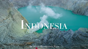 インドネシアの自然風景を4K映像で映す