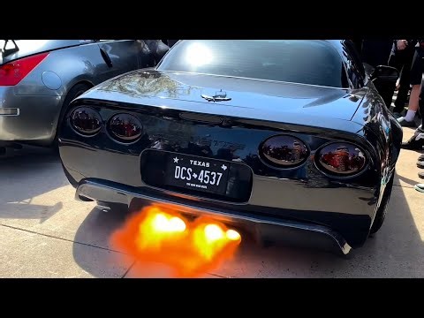 CORVETTE C5 RAW EXHAUST SOUNDS FLAMES & BANGS!!