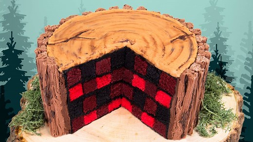 Lumberjack Cake! Full Length Tutorial: https://youtu.be/V2NotoLcxsE | Cookies Cupcakes and Cardio