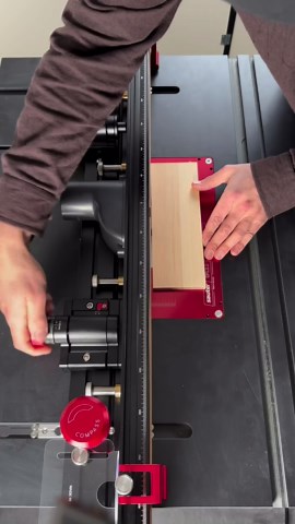 Olof | Fine furniture & box maker on Instagram: "Checking out the Harvey router table from @sautershop. I appreciate the easy adjustments for the fence and the tilting router spindle. Looking forward to using it in my upcoming projects . . #routertable #machines #woodworking #tools #woodwork"