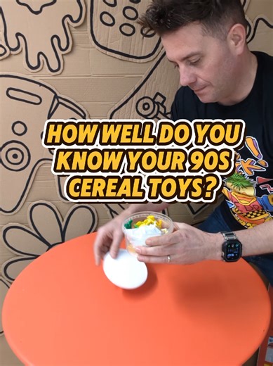 A little selection of cereal toys from the 90s. Which ones do you remember having? And do you remember strategically trying to time your bowl of cereal so you get the toy and your sibling doesn't? #90stoys #cerealtoys #90schildhood #90sfood