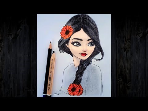 How to Draw a Beautiful Girl Face #2 / Easy and step by step