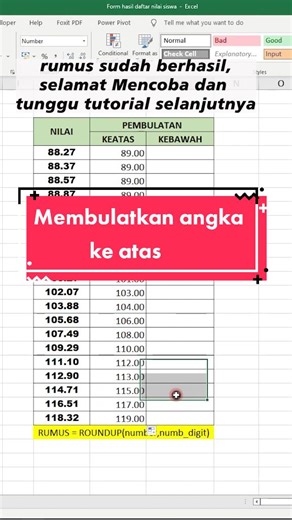 Membulatkan Angka ke Atas di Excel: Tutorial Lengkap