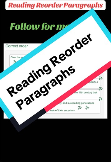 Master Reorder Paragraphs for PTE Success