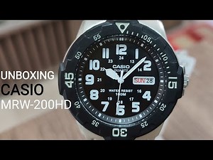 UNBOXING CASIO MRW-200HD-1BV | Metal bracelet