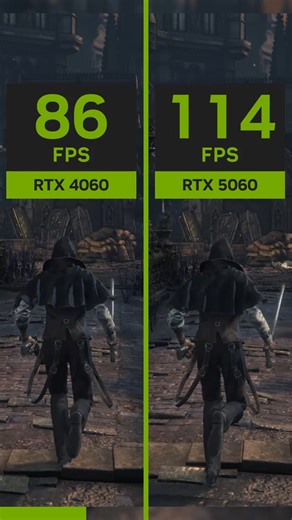 Geralt Benchmarks on Instagram: "RTX 4060 vs RTX 5060 on Bloodborne! This is 1440p, disabled Chromatic Aberration, Motion Blur OFF, Enabled TaskSplit Task, Model LOD -2, 60fps with Deltatime + Deltaclamp, Disabled Vsync and Resolution Patch to 1440p. This is NOT an official port of Bloodborne, it is shadPS4 with the Diegolix + BBFork build. It is running much better now with the release of Shader Cache in the emulator, 5060 for example, used to struggle at 1440p and now even the 4060 can run it 