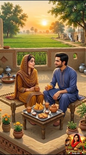 Shohr Ki Farmaish Par Garma Garam Samosay Aur Chai ❤️ Phir Biwi Ka Pyara Oil Massage Villagelife#fyp