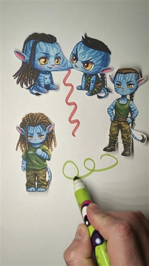 Avatar 3 Fire 🔥 Trend Love Game PaperCraft Challenge #avatar #viral #youtubeshorts #trending #shorts