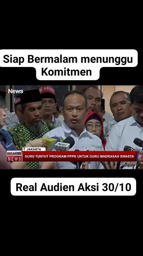 275K views · 8.9K reactions | Menanti Komitmen Pemerintah Aksi damai 30/10 guruMadrasah | FE Mahardhi | Facebook