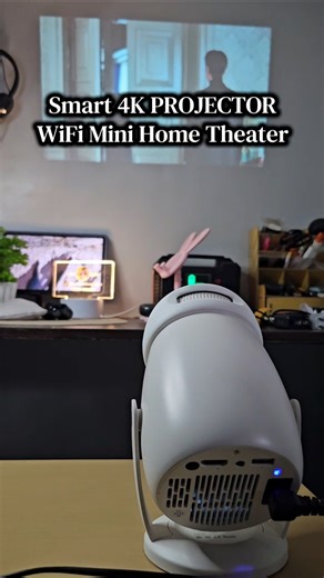 Smart Mini 4K Projector MODOFO Y400 Portable WiFi Home Theater with Built In Applications, Bluetooth