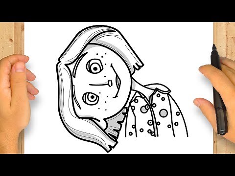 COMO DESENHAR A CORALINE | Passo a Passo Simples e Fácil