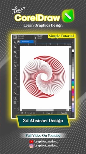 Stop ❌ Using Circle Design in Coreldraw 💯 #coreldraw #graphicsdesign #polyguntool #logo