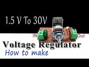 DC voltage regulator using LM 317 ic | how to make