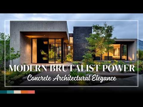 Modern Brutalist Concrete Estates – Iconic Structures Defined by Strength and Elegance