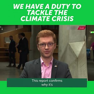 This week's Climate Change Committee report is a wake up call. We'll be judged for centuries on what we do now to tackle the climate crisis 🌍🔥 I'm proud the CCC singled out Patrick Harvie - Scottish Greens's work on warmer, greener homes as a positive example of The Scottish Government action but now we must go further, faster | Ross Greer - Scottish Greens