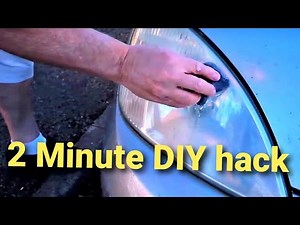 Foggy Headlight Restoration Using an Abrasive Steel Wool Soap Pad