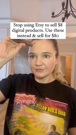 Becca Dunkin | Organic Sales Expert on Instagram: "Girl. It’s 2024. Stop selling on Etsy & use these instead 👇🏻 Etsy is too saturated. We’re in a new era. Here’s what you need: ✨Pinterest: find the aesthetic you want for your digital product ✨stripe: this is where the cash comes through 💰💰 ✨flodesk: an automated email responder. Use this to follow up with customers who didn’t purchase from you. ✨system.Io: this is where you’ll hold your website to sell your digital products ✨Canva: this is w