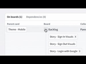 Favro Parent + Children Cards