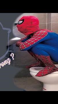 Something is wrong in the toilet #spiderman #horrorstories