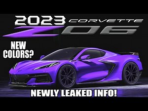New LEAKED 2023 C8 Z06 Corvette Info & will GM Offer these New COLORS!?