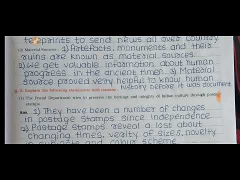 Sources of history,9th STD, questions and answers of workbook.