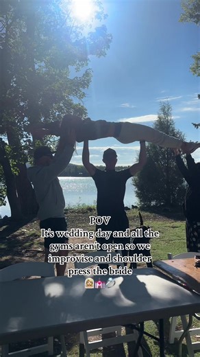 Happy wedding day!! #gymtok #weddingday #bridetok @Aulston