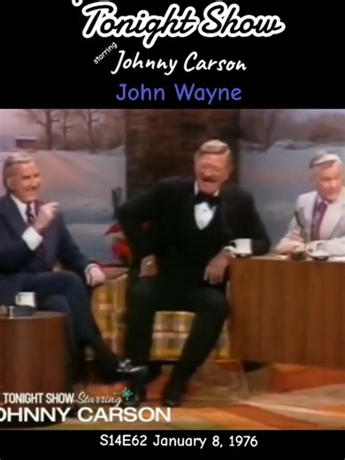 John Wayne on The Tonight Show 1979 😆😆#johnnycarson #thetonightshow #comedy #comedian #talkshow | Funny Talk Show 70s 80s