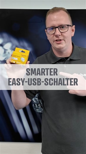 Smarter EASY-USB-Schalter 🔌✨ Der Delock EASY-USB-Schalter macht deine USB-Geräte richtig smart! ✅ Steuerbar per Taster, WLAN & Smart Life App ✅ Kompatibel mit Alexa & Google Assistant ✅ Timerfunktion z. B. zum Aufladen des Handys ✅ Perfekt für LED-Stripes, Ventilatoren, Webcams & mehr Klein, vielseitig und mega praktisch – mehr Power für deinen USB-Port! 👉 Jetzt entdecken und smart schalten: https://rch.lt/EasyUSBFB #delock #smarthome #usb #alexa #googleassistant #smartlife #bestpartofyourproj