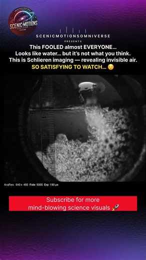 This Isn’t Water… 👀 Invisible Air Revealed 😳🔥 | Schlieren Imaging
