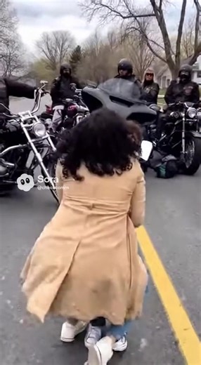 BIKERS FORM A WALL AROUND LOST CHILD—THE MOTHER’S REACTION BREAKS THE INTERNET IN SECONDS He was six. Barefoot. Holding a stuffed dinosaur and spinning in circles in the middle of a crowded county fair. No one noticed—except a group of bikers grabbing lemonade from a stand nearby. One of them, Tank, spotted the boy first. Wide-eyed. Panic setting in. No adult in sight. They didn’t ask questions. They moved. Within seconds, they formed a circle around him—leather jackets, boots planted, eyes scan