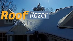 Watch Roof Razor Roof Rake Simple and Easy Roof Snow Removal on Amazon Live