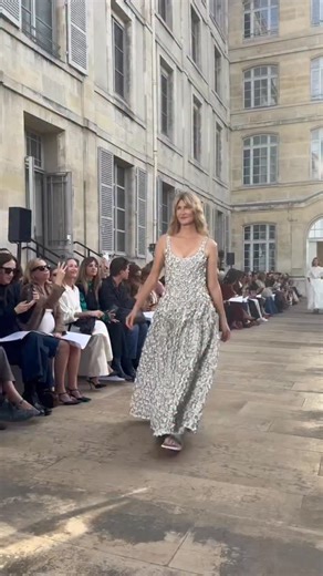 Actress Laura Dern opened the @gabrielahearst spring 2026 runway show today in Paris. Video: @thealexbadia | WWD
