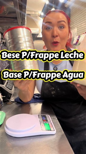 Cómo preparar bases para frappés de agua y leche