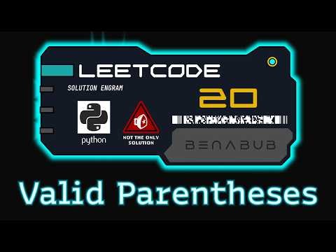 Valid Parenthesis — LeetCode #20 | Python Algorithm Visualization