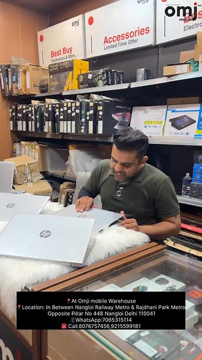 9.2K views · 81 reactions | Hp Laptop Stock At Omji mobile Warehouse Location: In Between Nangloi Railway Metro & Rajdhani Park Metro Opposite Pillar No 448 Nangloi Delhi 110041 WhatsApp:7065315114 ☎️8076757456,9215599181 | Omji_mobile_official | Facebook