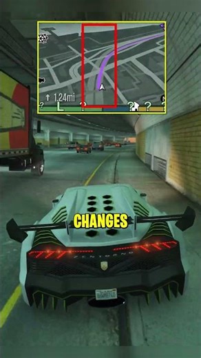 GTA 5's Broken Tunnel GPS Glitch 🤯 Did you know that ? #gtaedits #gta #gtaonly #gtav #gta5 #gtavi