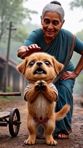 puppy ne aunty ko Takkar mar diya 🤕😱😨 #cartoon #animaker