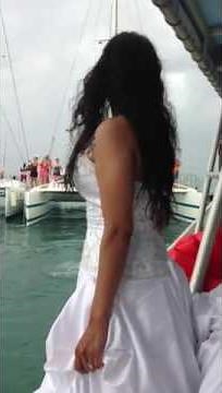 Bride Jumps into Ocean