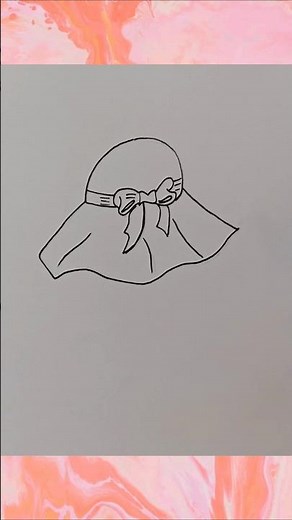 "Simple Hat Drawing Anyone Can Try! 🎨" #shorts