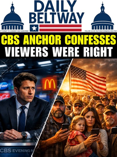 The legacy media finally admitted it — people don’t trust them anymore. On network television, a CBS Evening News anchor said the quiet part out loud. Not blaming viewers. Not blaming social media. Blaming journalism itself. For years, Americans were told they were the problem. Too skeptical. Too divided. Too online. Anyone who questioned the story was dismissed. Now the truth is being acknowledged on air. Corporate pressure, political access, and approved narratives shaped coverage for decades.