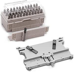 Anvil Block and Number & Capital Letter Stamp Set 1/8" (3mm) Punch HRC 62