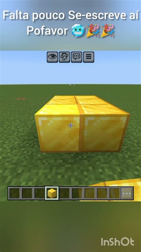 a cada like no vídeo eu coloco um bloco de ouro no Minecraft #minecraft