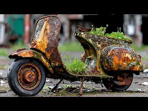 Full Restoration Lambretta Scooter 1952s | Restored Abandoned Lambretta Scooter