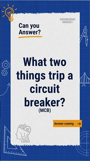 What two things trip a circuit breaker? (MCB) #electrical #electrician #electricalwork #mcb