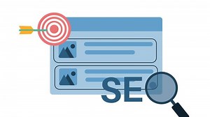 Download search engine optimization 2d animation concept for free