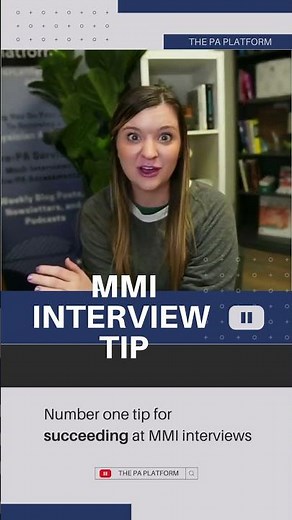 Number 1 tip for a successful MMI interview! PA school interview tips. Physician assistant answers