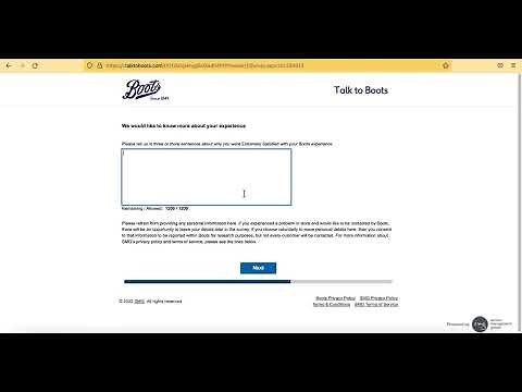 Talktobootspharmacy Survey - Boots Customer Satisfaction Survey